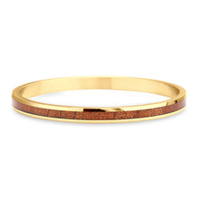 Load image into Gallery viewer, Ancient Kauri Bangle - Yellow Gold - Komo Kauri - Woodsman Jewelry
