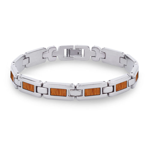 Gum Burl Men's Link Bracelet - Tyalla - Woodsman Jewelry